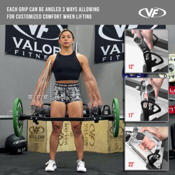 Valor Fitness Hex Trap Bars - Multiple Grip Options - Shrugs Deadlifts Squats - Arms Shoulder Back Leg Exercises Home Gym Workout Equipment