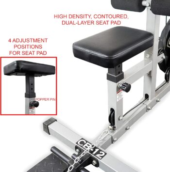 Valor Fitness Lat Pull Down Machine- Adjustable Low Row Cable Pulley Exercise Equipment with Attachments - Strength Training Home Gym System -Plate Loaded - Max Weight 200 lbs -CB-12