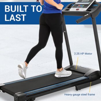 XTERRA Fitness TR Folding Treadmill, 250 LB Weight Capacity