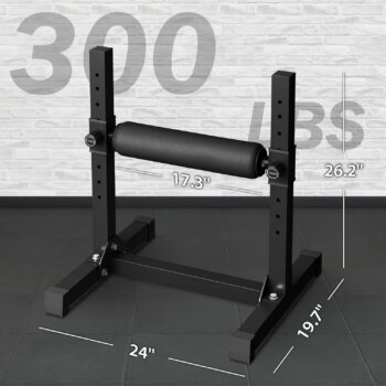 GMWD Bulgarian Split Squat Stand, Single Leg Squat Roller, Single Leg Squat Stand, Lower Body Specialty Machine