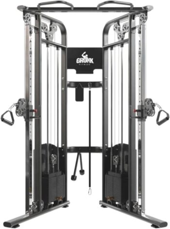 Gronk Fitness Functional Trainer with Dual Weights Stack for Cable Workout