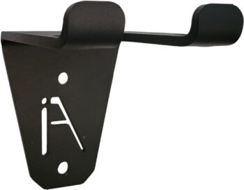 IRON AMERICAN Alpha Barbell Gym Wall Mount Storage 200+ Pound Capacity - Multi-Use Barbell Wall Holder, Barbell Hanger 4.25 x 6.75 x 7.25 Inches - Holds Any Standard Olympic Barbell - Hardware Included