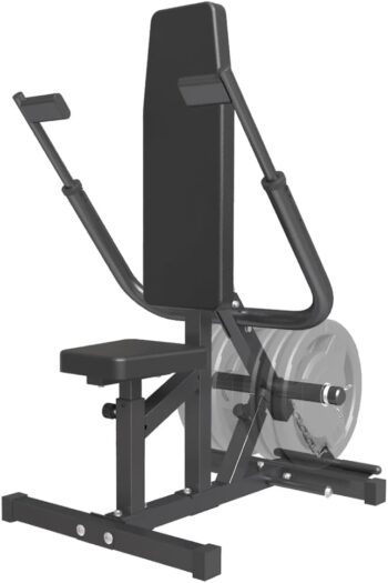 SPART Seated Dip Machine, Plate Loaded Tricep/Bicep Dip Press Machine with Cable Bar for Biceps Chest Training, Upper Body Push Workout, Hold up to 440LBS