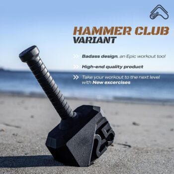 Tribe WOD Hammer Kettlebell 15-70lb + Adjustable | Cross Training Workout Equipment for Muscle Building, Cardio Fitness, Weights for Women & Men | Strength Training Kettlebells