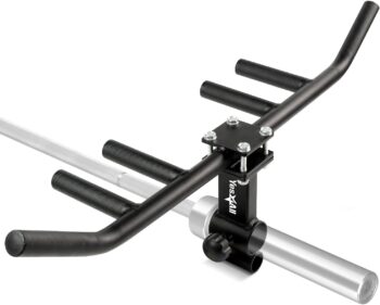 Yes4All Premium Multigrip Rowing Handle - T Bar Row - Viking Press for Muscle Group Training - Premium Steel, 550 lbs Weight Capacity, 1 & 2" Bar Compatibility, Any Height Fit, Superior Grip