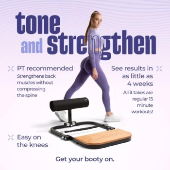 BootySprout Hip Thrust Machine for High Resistance Glute Training