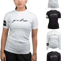 Gold BJJ Foundation Women's Rash Guard - No-Gi and Gi Jiu Jitsu Rashguard for Women