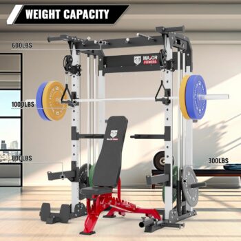 MAJOR FITNESS Multi-Functional All-in-One Power Rack Raptor F22, Squat Rack Home Gym Fitness, A Standard Strength Training Half Rack Power Cage