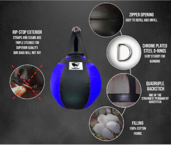 PROLAST Wrecking Ball Heavy Bag Body Snatcher Professional Boxing Training Muay Thai MMA Specialty Punching Bag (Filled)