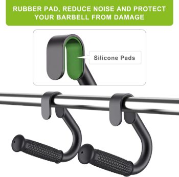 Pull Up Resistance Bands Handles - Non-Slip Rubber Grip Handle Attachment for Pull-Up Bars, Barbells and Resistance Bands - Heavy Duty Stretch Attachment Handles for Home Gym Workouts, 1 Pair