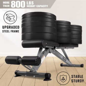 RitFit Adjustable/Foldable Utility Weight Bench for Home Gym, Weightlifting and Strength Training - Bonus Workout Poster with 35 Total Body Exercises…