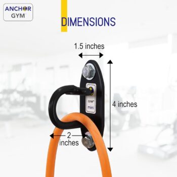 The Anchor Gym Anchor Gym-Mini H1 (Set of 3) - Wall Mounted Modular Hooking Platform for Resistance Bands, Suspension Straps, Stretch Straps, and Large Loop Bands