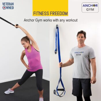 The Anchor Gym Anchor Gym-Mini H1 (Set of 3) - Wall Mounted Modular Hooking Platform for Resistance Bands, Suspension Straps, Stretch Straps, and Large Loop Bands