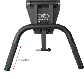 Valor Fitness DP-2 Foldable Wall Mount Dip Station Bars to Save Space in Home Gym, Black