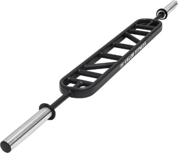 Valor Fitness OB-MULTI Swiss Bar Football Barbell w/ Multi Grips for Bench Press Curl and Pressing