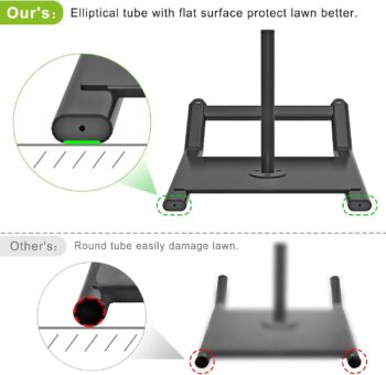 Weight Sled, Workout Sled, Fitness Strength Training Sled, Speed Training Sled for Athletic Exercise, Speed Improvement, Easily Through Obstacles, Suitable for 1" & 2" Weight Plate