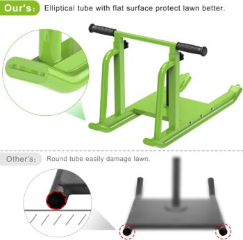 Weight Sled Fitness Sled, Adjustable Height Weight Training Sled, Enhance Muscle Strength and Explosive Power, Suitable for 1" & 2" Weight Plate