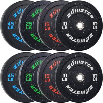 Bumper Plate Olympic Weight Plate High Bounce Bumper Weight Plate with Steel Insert Strength Training Weight Lifting Plate