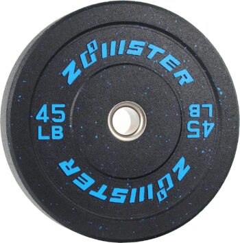 Bumper Plate Olympic Weight Plate High Bounce Bumper Weight Plate with Steel Insert Strength Training Weight Lifting Plate