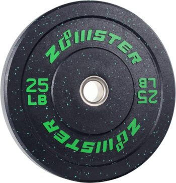 Bumper Plate Olympic Weight Plate High Bounce Bumper Weight Plate with Steel Insert Strength Training Weight Lifting Plate