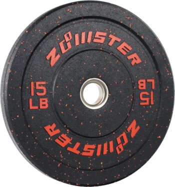 Bumper Plate Olympic Weight Plate High Bounce Bumper Weight Plate with Steel Insert Strength Training Weight Lifting Plate