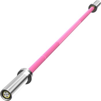 POWER GUIDANCE Chrome Olympic Barbell Bar, 2 Inch Weight Bar for lifting, Hip Thrusts,Universal Strength Training Bars ​4ft/5ft/6ft