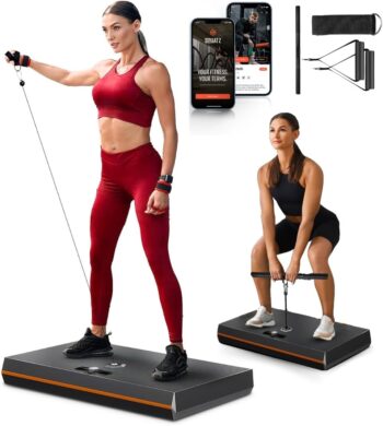 SQUATZ Pluto Board Smart Home Gym Version I 100 LBS Resistance, Multifunctional All in One Gym, Single Cable Weight Machine with Multiple Training Modes, Home Gym Equipment for a Full Body Workout