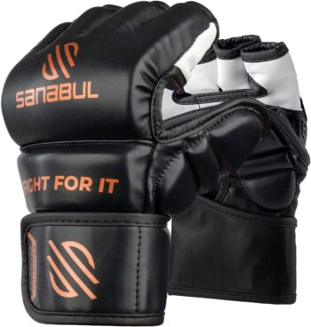 Sanabul Essential MMA Gloves for Men and Women | Professional Fight Gloves for Sparring, Grappling, and Bag Training | Trusted by Pro Fighters