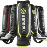 Sanabul Essential Sleeve Kickboxing Shin Guards | MMA Shin Guards | Muay Thai Shin Guards | Hybrid Neoprene Design