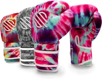 Sanabul Funk Strike Tie Dye Gel Boxing Gloves | Stylish and Protective Training Gloves for Men and Women | Serious Impact Protection with a Splash of Color | Ideal for Muay Thai