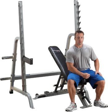 Body-Solid SDIB370 Olympic Press System for Weight Training, Home and Commercial Gym