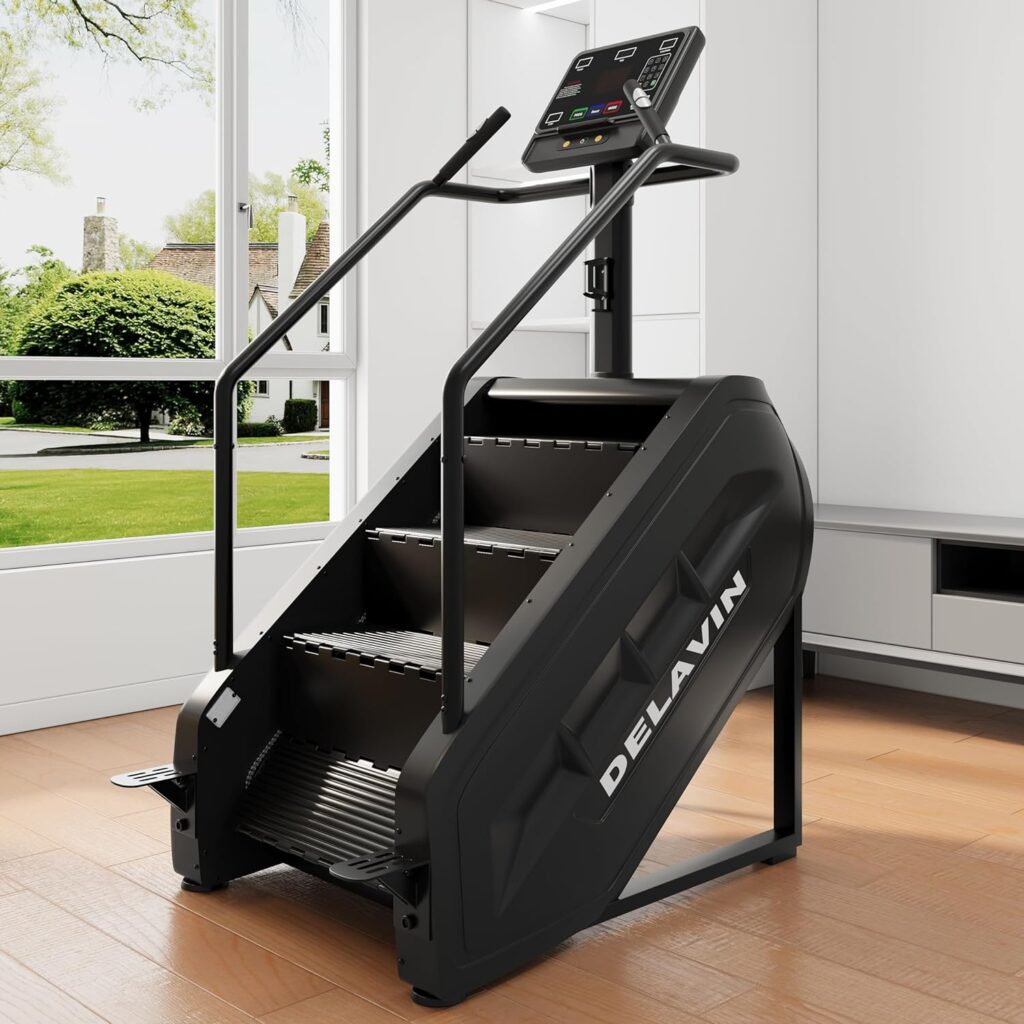 DELAVIN Stair Stepper with LED Screen, Commercial Grade...