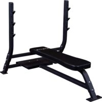 Pro Clubline SOFB250 Flat Olympic Bench with Spotter Platform