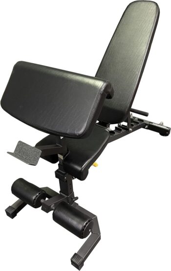 SB Fitness Adjustable FID Bench w/Preacher Curl Attachment (Flat/Incline/Decline)