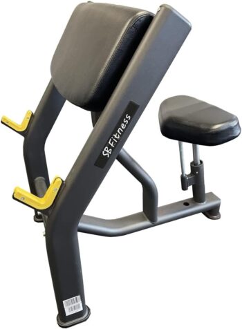 SB Fitness Commercial Preacher Curl Bench to develop, tone and strengthen your biceps and forearms