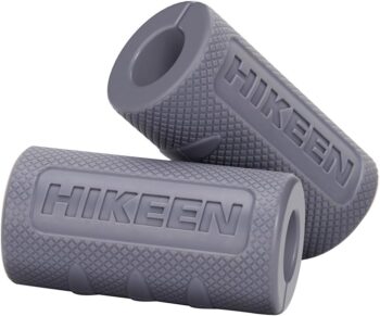 Thick Bar Dumbbell Grips,Non Slip Hard Rubber Barbell Grips,Grips for Weight Lifting, Muscle Building-2" Outer Diameter