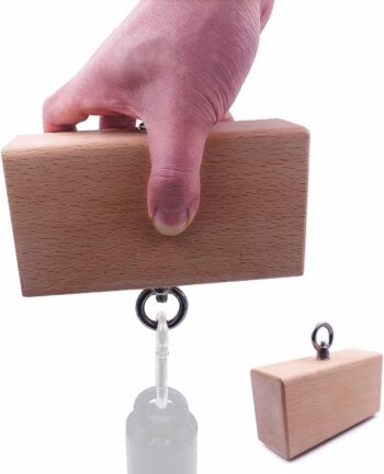 Wooden Pinch Block Grip Hand Grip Workout Climbing Power Grips Forearm Finger Exerciser Strength Training Strengthener Equipment