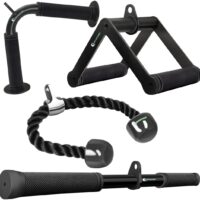 Cable Machine Attachment Set LAT Pulldown Attachments Weight Machine Accessories for Home Gym