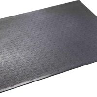 Supermats High Density Commercial Grade Solid Equipment Mat 27GS Made in U.S.A. for Indoor Cycles Exercise Bikes and Steppers (3 Feet x 4 Feet) (36-Inch x 48-Inch) (91.44 cm x 121.92 cm),Black