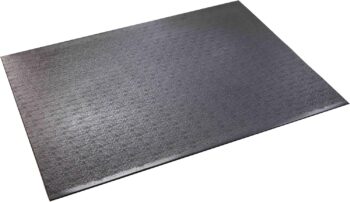 Supermats High Density Commercial Grade Solid Equipment Mat 27GS Made in U.S.A. for Indoor Cycles Exercise Bikes and Steppers (3 Feet x 4 Feet) (36-Inch x 48-Inch) (91.44 cm x 121.92 cm),Black