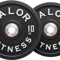 Valor Fitness BPPU Poly Urethane Bumper Plates for Cross Training, Olympic Weight Lifting, and Power Lifting - Color Coded, Multiple Weight Plates Options Available