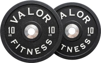 Valor Fitness BPPU Poly Urethane Bumper Plates for Cross Training, Olympic Weight Lifting, and Power Lifting - Color Coded, Multiple Weight Plates Options Available