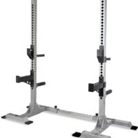 Valor Fitness Heavy Duty Adjustable Squat Rack Bench Press Stand & Dip Station - Safety Bars Catch - Home Gym Barbell Workout- Versatile Bench and Dip Station- Max Weight 600 lbs