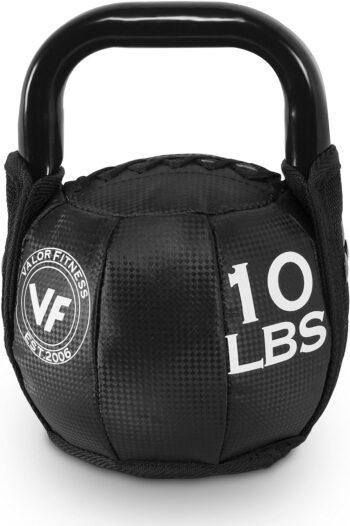 Valor Fitness SKB Soft Sand Filled Kettlebell Weights for Home Gym, Cross Training, and Strength and Conditioning - Weight Listed in Lbs and KG