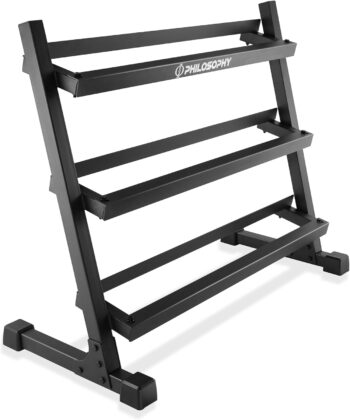 Philosophy Gym Commercial Dumbbell Rack, Heavy-Duty